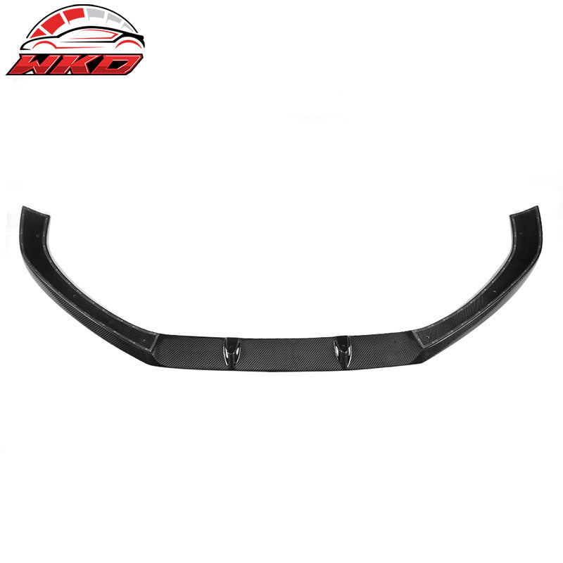 Fits 17-19 Audi A4 B9 Carbon Fiber Front Bumper Lip Spoiler