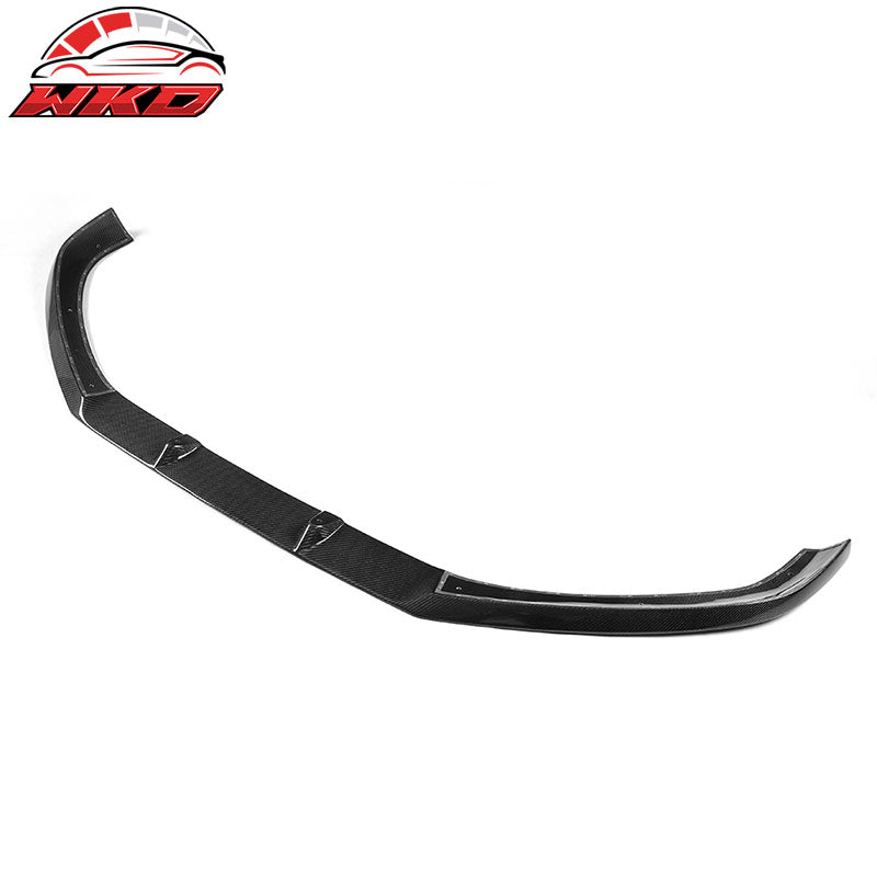 Fits 17-19 Audi A4 B9 Carbon Fiber Front Bumper Lip Spoiler