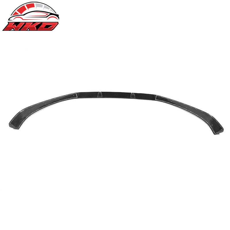 Fits 17-19 Audi A4 B9 Carbon Fiber Front Bumper Lip Spoiler