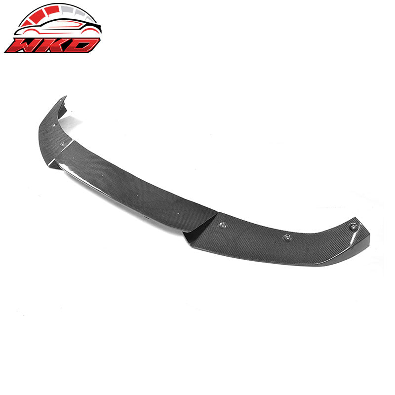 Fits 17-19 Audi A4 S4 B9 Sedan JC Style 3PCS Front Bumper Lip Carbon Fiber CF
