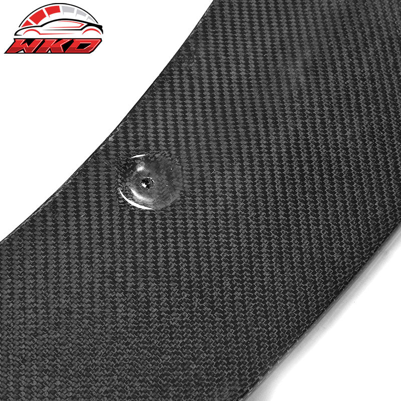 Fits 17-19 Audi A4 S4 B9 Sedan JC Style 3PCS Front Bumper Lip Carbon Fiber CF