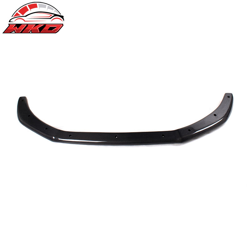 Fits 13-16 Audi A4 B8.5 Sedan STK Style Front Bumper Lip Kit Matte Carbon Fiber