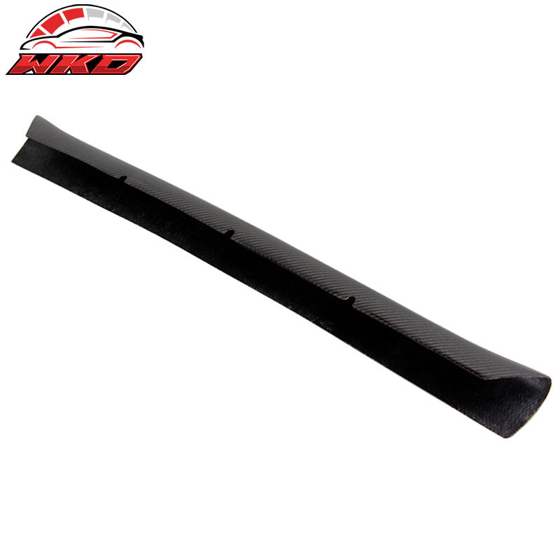 Fits 13-16 Audi A4 B8 OE Style Front Bumper Trims Center Lip Matte Carbon Fiber