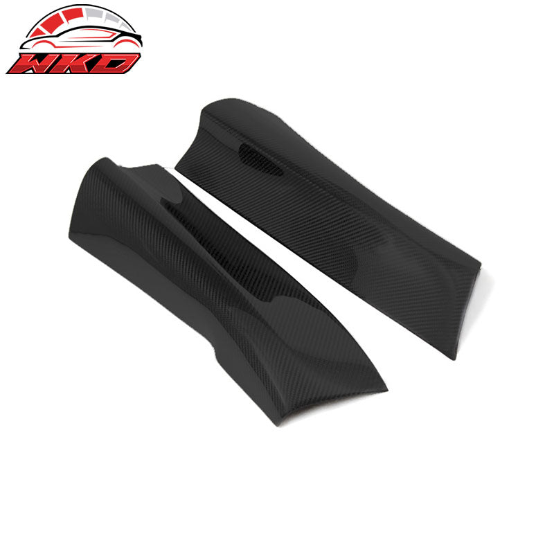 Wholesale 13-16 Audi A4 B9 R Style 2PCS Rear Bumper Side Aprons Matte Carbon Fiber