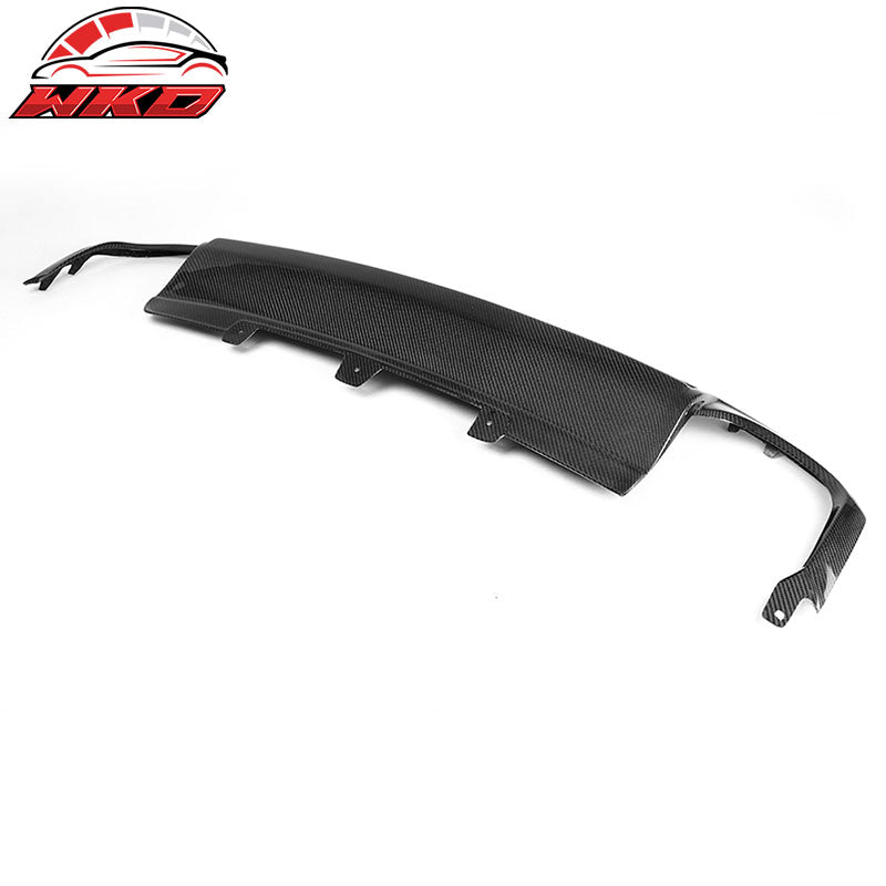 Fits 09-12 Audi A4 B8 Sedan S4 Style Matte Carbon Fiber Rear Bumper Lip Diffuser