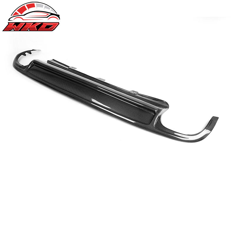 Fits 09-12 Audi A4 B8 Sedan S4 Style Matte Carbon Fiber Rear Bumper Lip Diffuser
