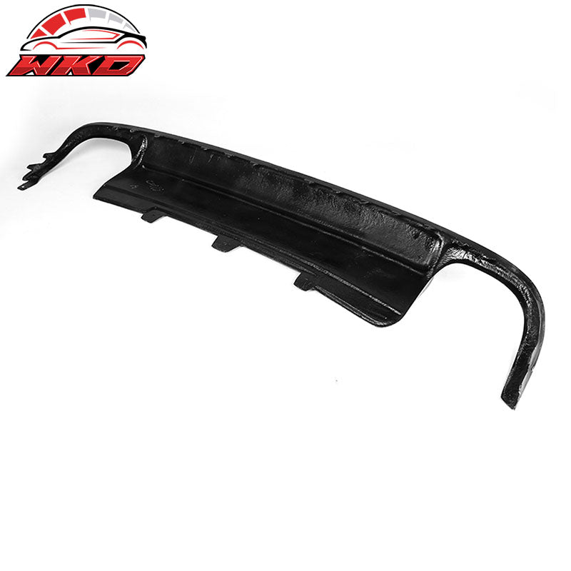 Fits 09-12 Audi A4 B8 Sedan S4 Style Matte Carbon Fiber Rear Bumper Lip Diffuser