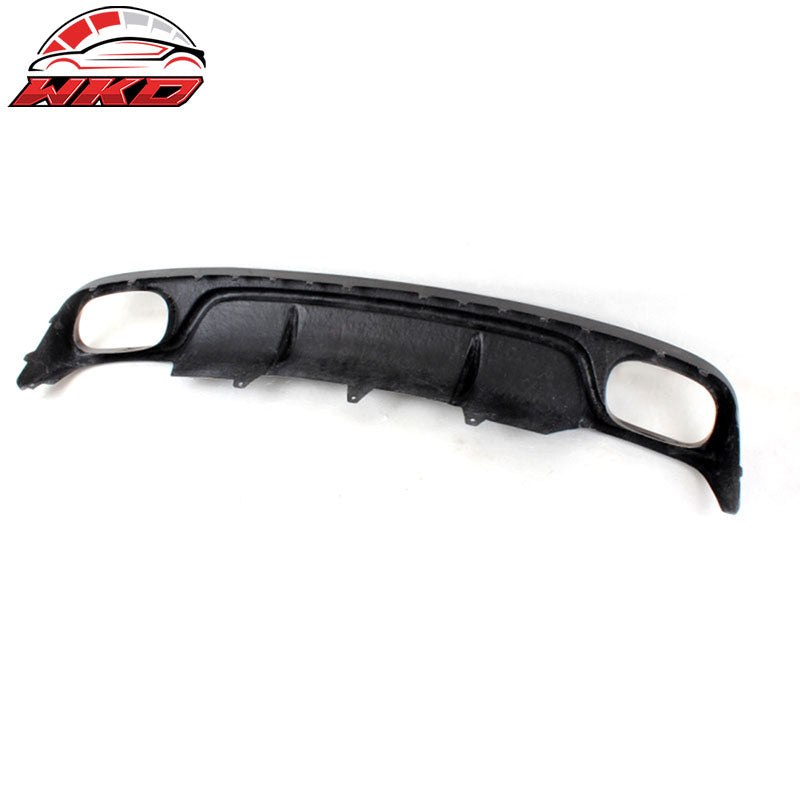 Fits 13-16 Audi A4 B9 Standard R Style Rear Bumper Diffuser Matte Carbon Fiber