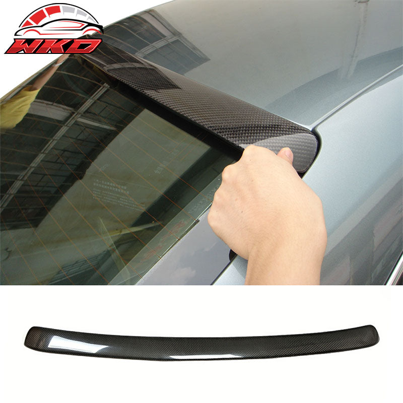 Fits 09-16 Audi A4 B8 4-Door Sedan A Style Rear Roof Spoiler Matte Carbon Fiber