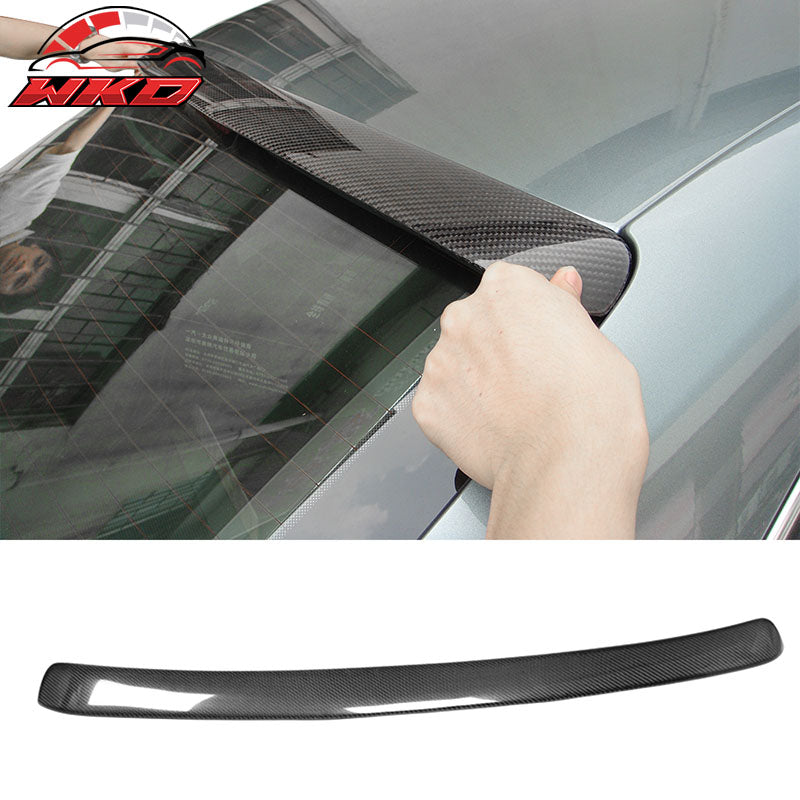 Fits 09-16 Audi A4 B8 4DR Sedan A Style Top Roof Spoiler Wing Carbon Fiber