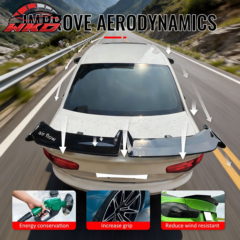 Wholesale For 17-24 Audi A4 S4 Sedan 54" PRO Style Rear Trunk Spoiler Wing Gloss Black ABS - Wikond Auto