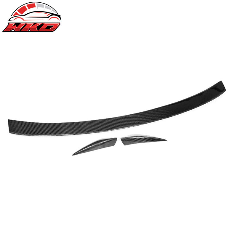 Wholesale 09-16 Audi A4 B8 Sedan 4-Door ABT Style 3PCS Trunk Spoiler Carbon Fiber CF