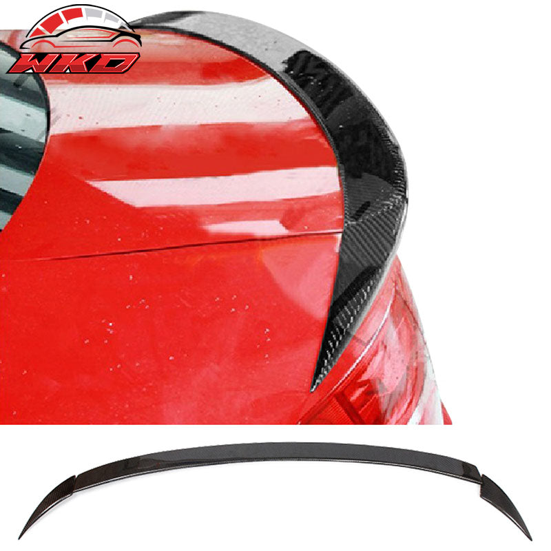 Fits 09-16 Audi A4 B8 Sedan 4-Door ABT Style 3PCS Trunk Spoiler Carbon Fiber CF