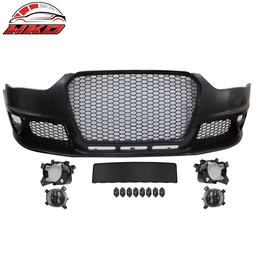 Wholesale 13-16 Audi A4 S4 RS4 Style Front Bumper Conversion No PDC Unpainted Grille