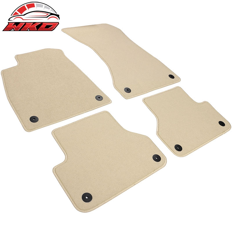 For 18-24 Audi A5 S5 RS5 Sportback Front Rear Floor Mat Liner Carpet Nylon Beige