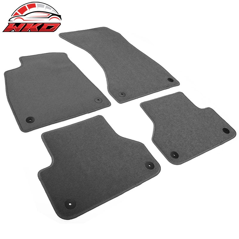 Fits 18-24 Audi A5 RS5 S5 Sportback Nylon Floor Mat Liner Gray Front Rear Carpet