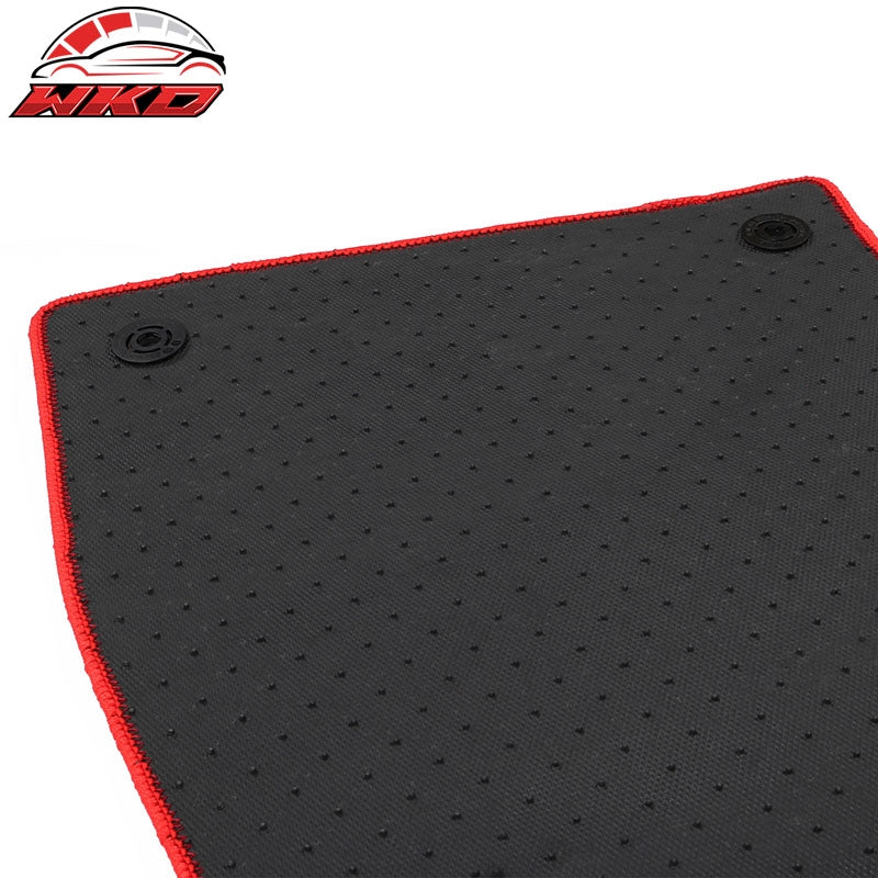 Fits 18-24 Audi A5 RS5 S5 Sportback Nylon Floor Mats Liner Red Front Rear Carpet