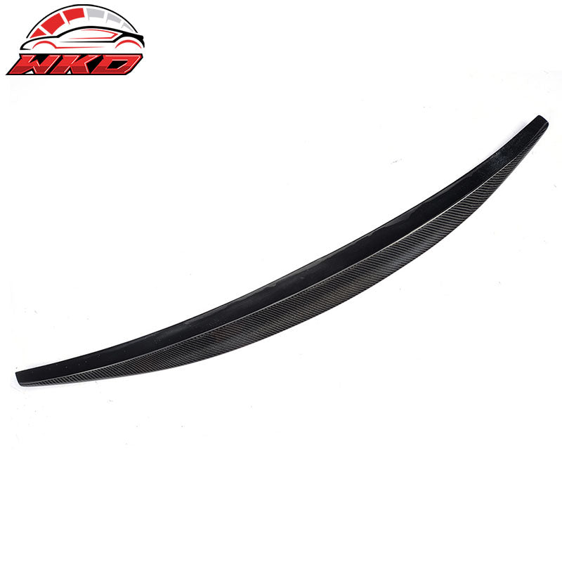 Fit 08-17 Audi A5 B8 B8.5 Coupe S Sty Matte Carbon Fiber Highkick Trunk Spoiler
