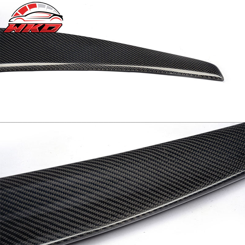 Fit 08-17 Audi A5 B8 B8.5 Coupe S Sty Matte Carbon Fiber Highkick Trunk Spoiler