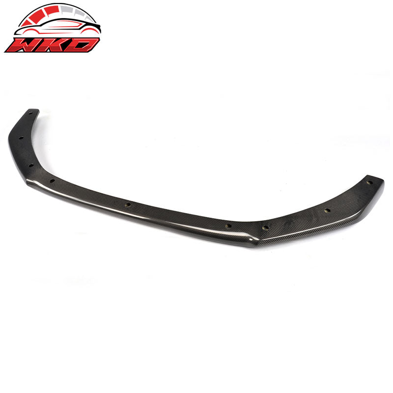 Fits 12-15 Audi A6 C7 4DR Facelift JC Style Front Bumper Lip Matte Carbon Fiber