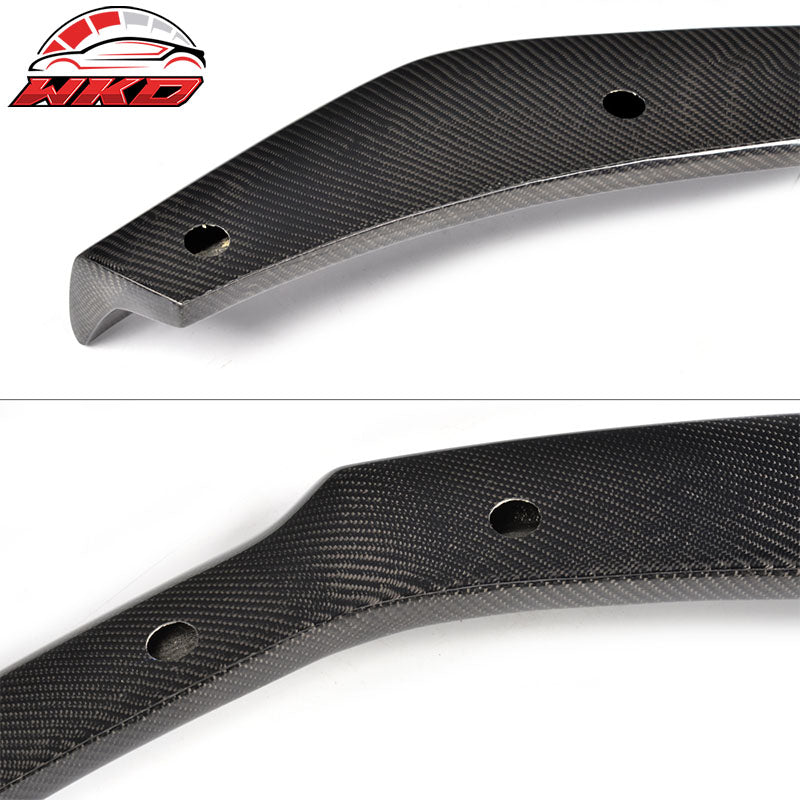 Fits 12-15 Audi A6 C7 4DR Facelift JC Style Front Bumper Lip Matte Carbon Fiber