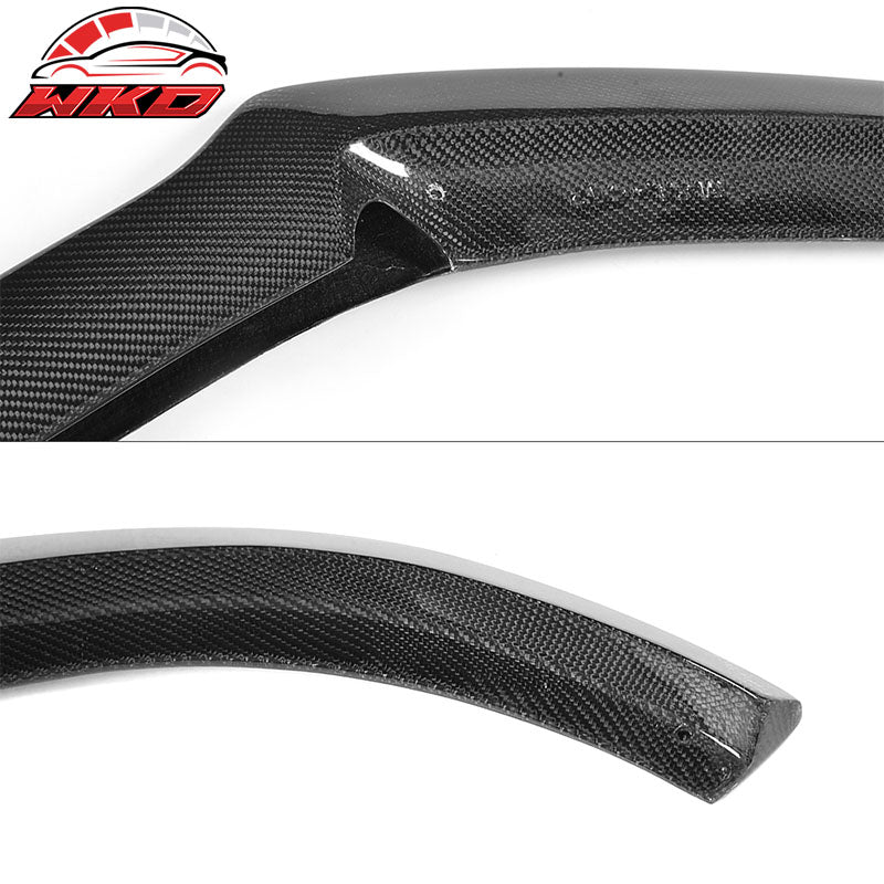 Fits 16-18 Audi A6 S6 S Line Sedan JC Style Front Bumper Lip Matte Carbon Fiber
