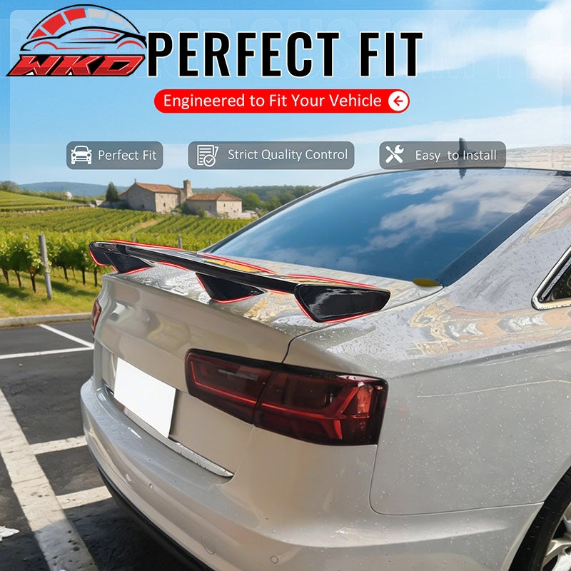 Wholesale For 12-18 Audi A6 S6 Sedan 54" PRO Style Rear Trunk Spoiler Wing Matte Black ABS - Wikond Auto