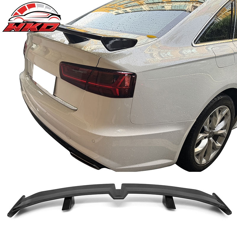 Wholesale For 12-18 Audi A6 S6 Sedan 54" PRO Style Rear Trunk Spoiler Wing Gloss Black ABS - Wikond Auto