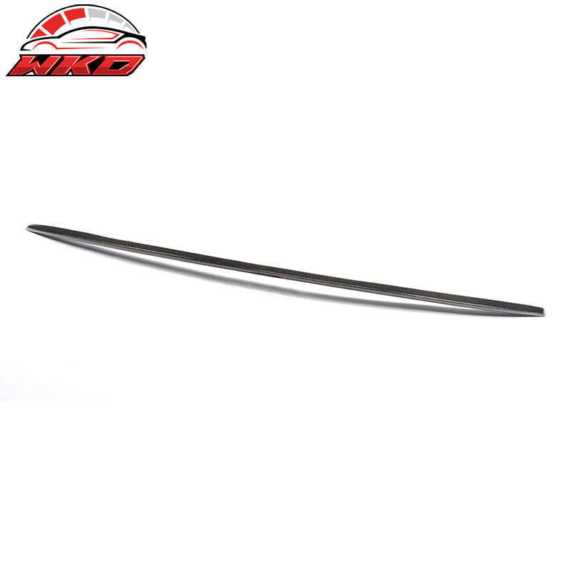 Fits 12-17 Audi A6 C7 Sedan S6 Style Rear Trunk Spoiler Wing Matte Carbon Fiber