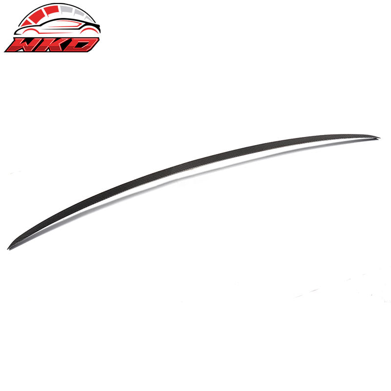 Fits 12-17 Audi A6 C7 Sedan S6 Style Rear Trunk Spoiler Wing Matte Carbon Fiber