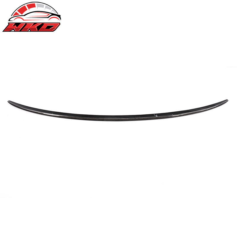 Fits 12-17 Audi A6 C7 Sedan S6 Style Rear Trunk Spoiler Wing Matte Carbon Fiber