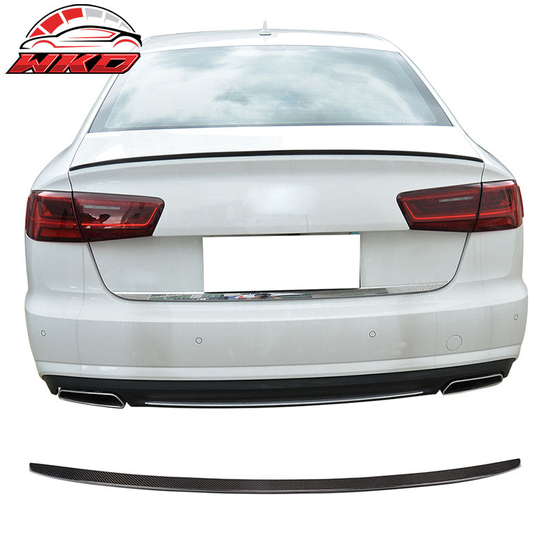 Wholesale 12-17 Audi A6 C7 Sedan S6 Style Rear Trunk Spoiler Wing Lip Carbon Fiber CF