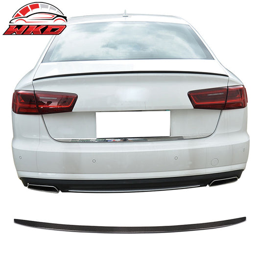 Wholesale 12-17 Audi A6 C7 Sedan S6 Style Rear Trunk Spoiler Wing Lip Carbon Fiber CF