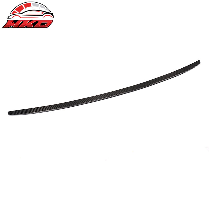 Fits 12-17 Audi A6 C7 Sedan S6 Style Rear Trunk Spoiler Wing Lip Carbon Fiber CF