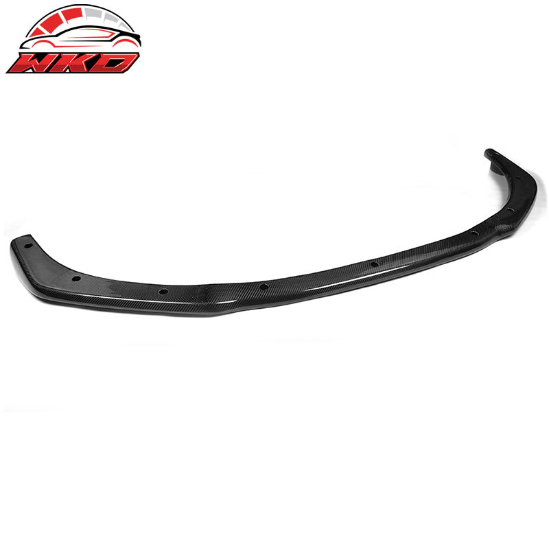 Fits 12-14 Audi A7 4G8 Sedan S-Line JC Style Front Bumper Lip Matte Carbon Fiber