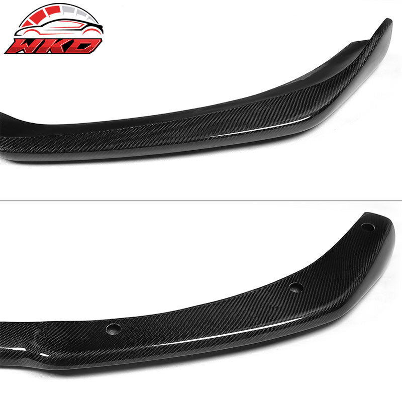 Fits 12-14 Audi A7 4G8 Sedan S-Line JC Style Front Bumper Lip Matte Carbon Fiber