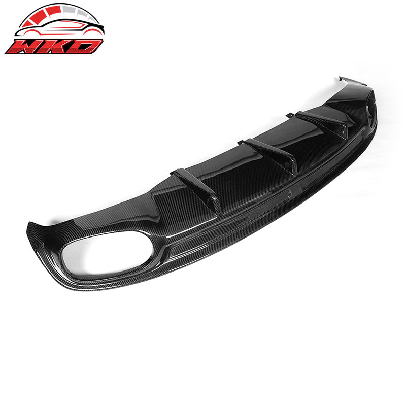 Fits 12-14 Audi A7 4Dr S Line OE Style Carbon Fiber Rear Bumper Lip Diffuser