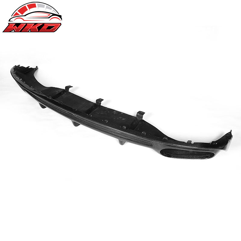 Fits 12-14 Audi A7 4Dr S Line OE Style Carbon Fiber Rear Bumper Lip Diffuser