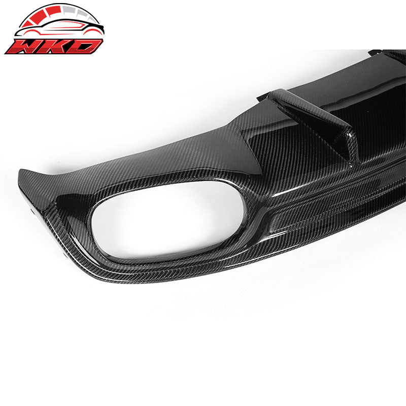Fits 12-14 Audi A7 4Dr S Line OE Style Carbon Fiber Rear Bumper Lip Diffuser