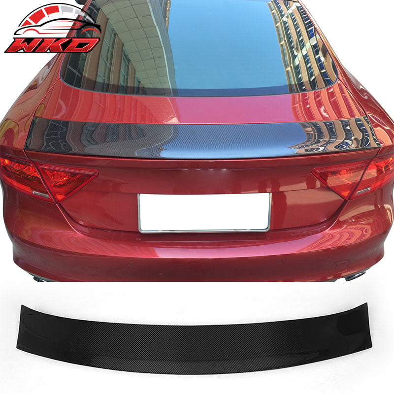 Fits 12-18 Audi A7 S7 RS7 Sedan OE Style Rear Trunk Spoiler Matte Carbon Fiber