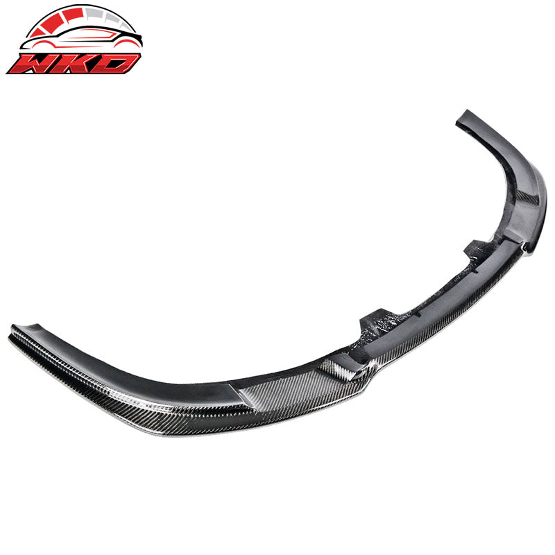 Fits 06-08 Audi A4 B7 Sedan 4Dr Front Bumper Lip Chin Spoiler Matte Carbon Fiber