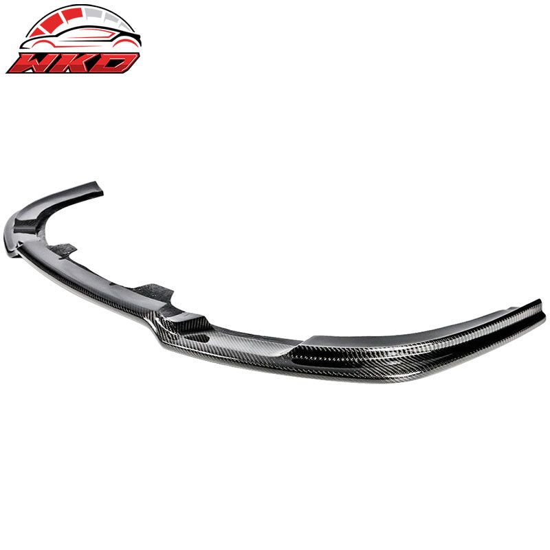 Fits 06-08 Audi A4 B7 Sedan 4Dr Front Bumper Lip Chin Spoiler Matte Carbon Fiber