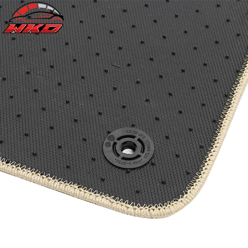 Fits 19-25 Audi Q3 F3 Nylon Car Floor Mats Liners Carpets 4PCS Set - Beige
