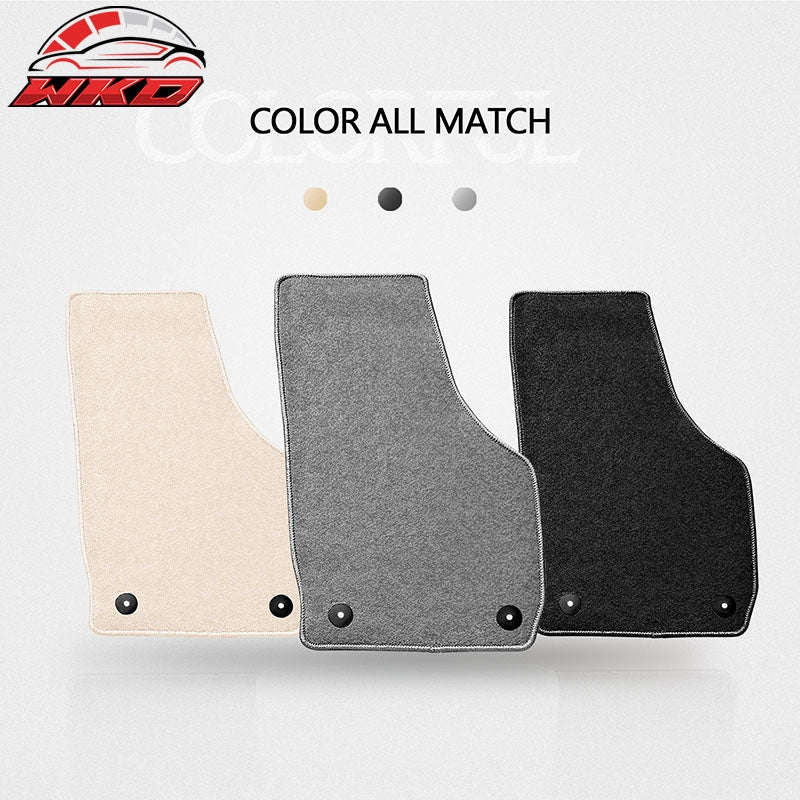 Fits 15-18 Audi Q3 4PCS Floor Mats Carpets Set Nylon Grey Gray