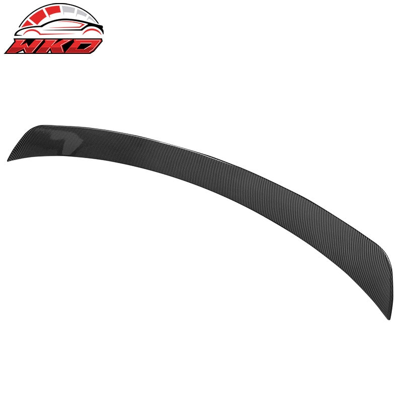 For 19-25 Audi Q3 IKON ABS Add-on Rear Trunk Spoiler Wing Lip Carbon Fiber Print