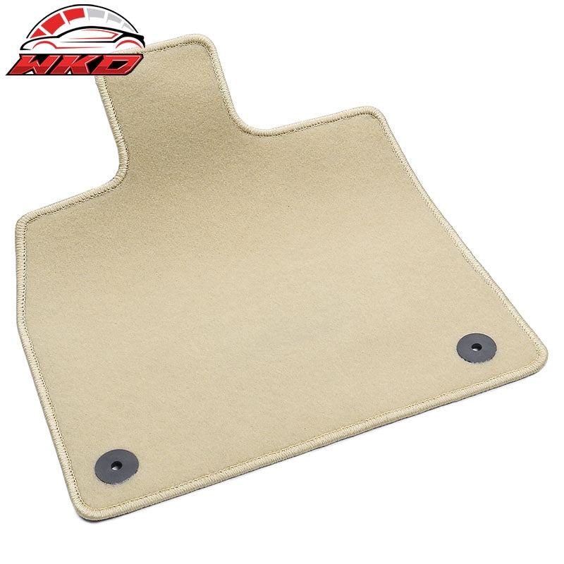 Fits 18-23 Audi Q5 80A Beige 1st 2nd Row Floor Mats Auto Carpets Nylon 4PC Set