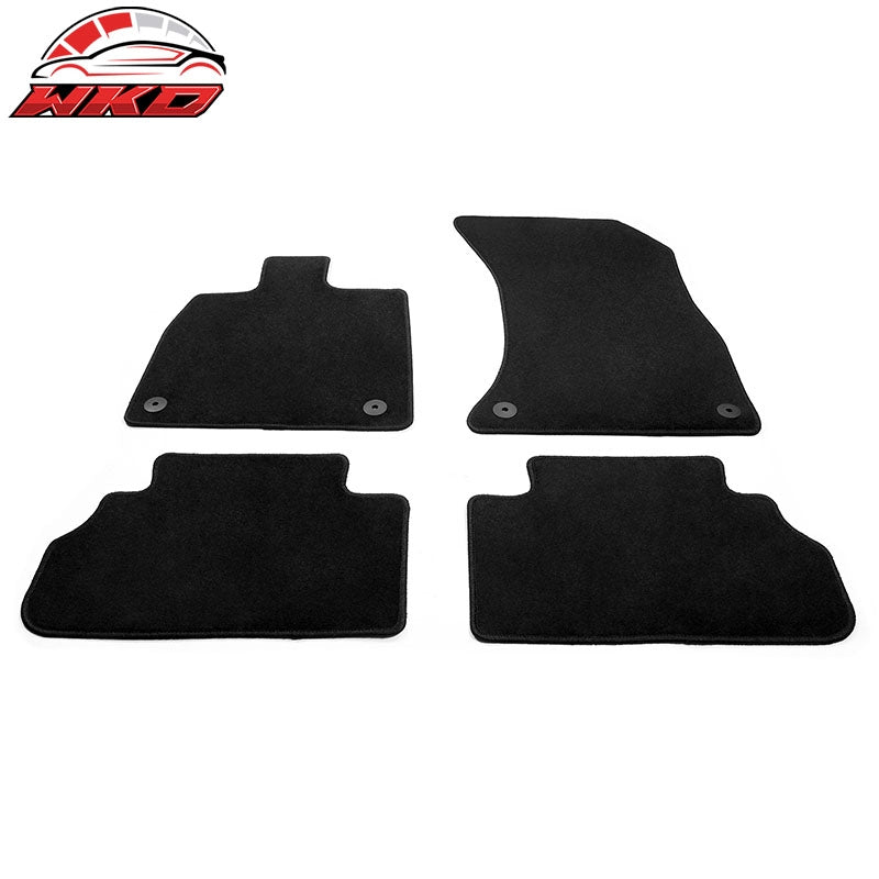 Fits 18-23 Audi Q5 80A Black 1st 2nd Row Floor Mats Auto Carpets Nylon 4PC Set