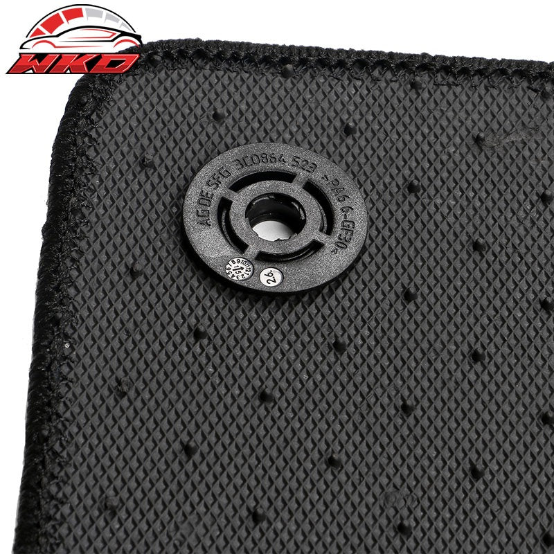 Fits 18-23 Audi Q5 80A Black 1st 2nd Row Floor Mats Auto Carpets Nylon 4PC Set