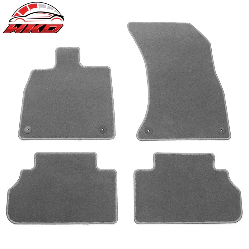 Wholesale 18-23 Audi Q5 80A Gray 1st 2nd Row Floor Mats Auto Carpets Nylon 4PC Set