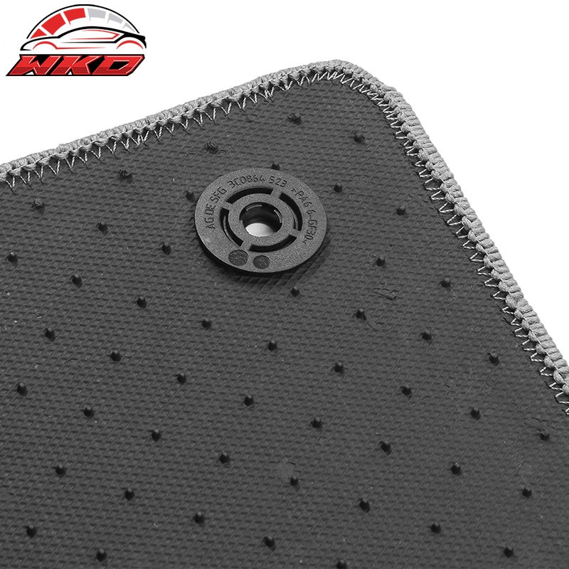 Fits 18-23 Audi Q5 80A Gray 1st 2nd Row Floor Mats Auto Carpets Nylon 4PC Set